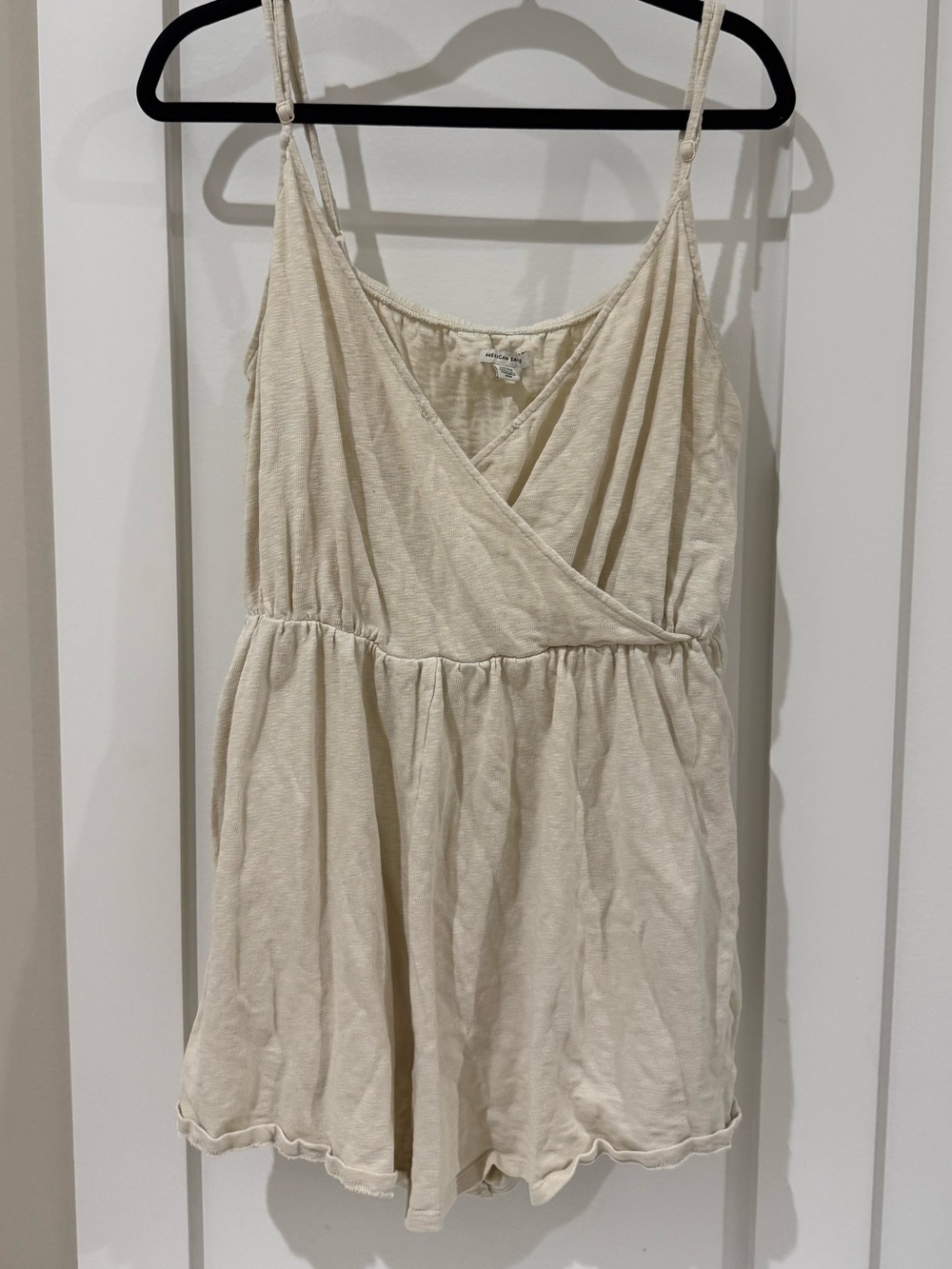 American Eagle Cream Romper